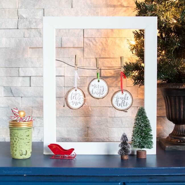 ChristmasWoodSliceOrnaments1  This Crafty Mom